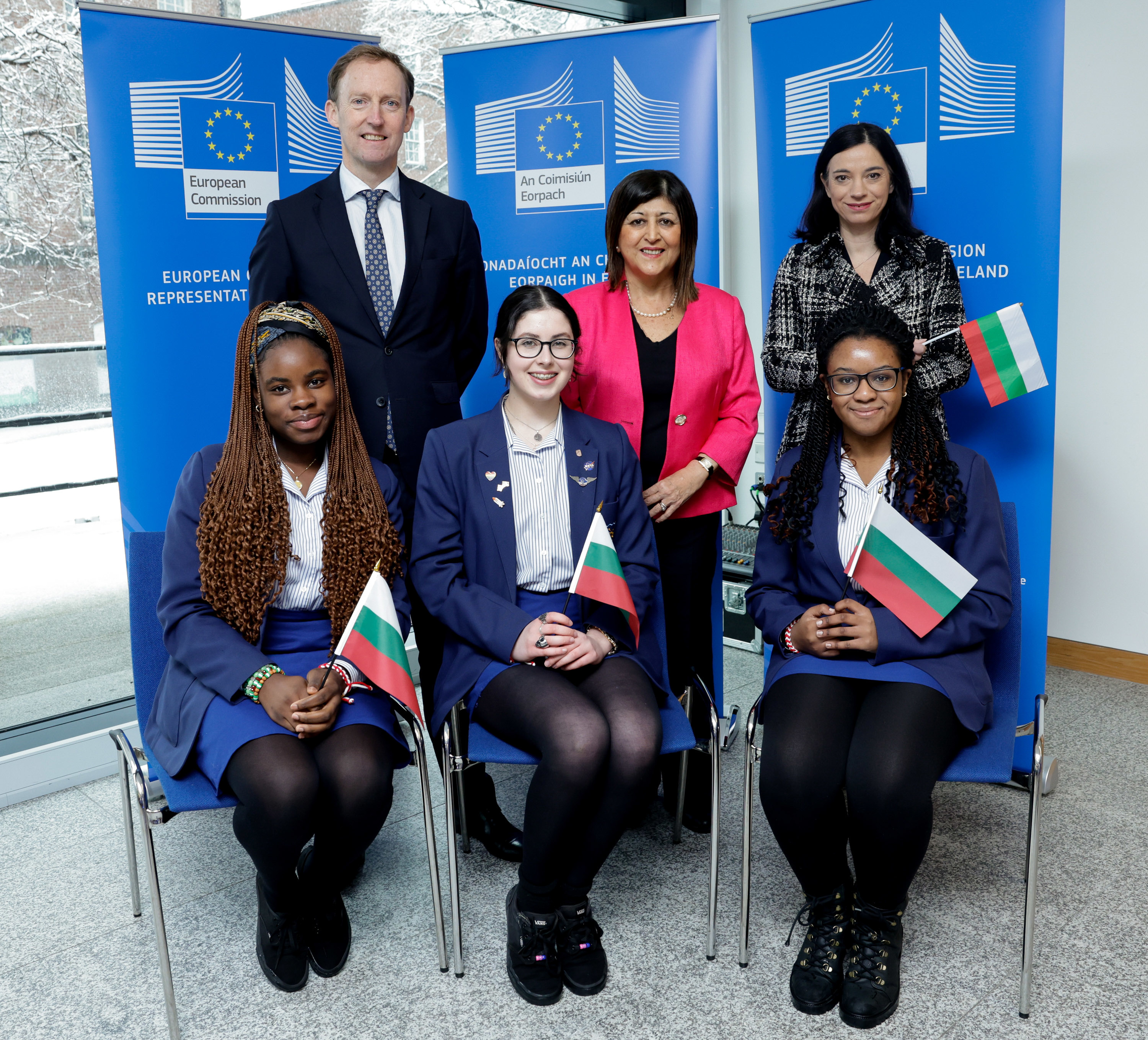 Students from the Christ King Secondary School in Cork representеd Bulgaria during the Model Council of the EU debate 